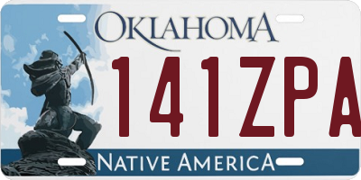 OK license plate 141ZPA