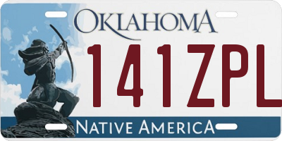 OK license plate 141ZPL