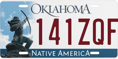OK license plate 141ZQF