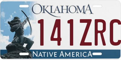 OK license plate 141ZRC