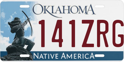 OK license plate 141ZRG