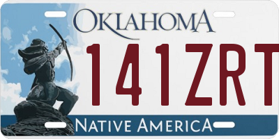 OK license plate 141ZRT