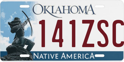 OK license plate 141ZSC