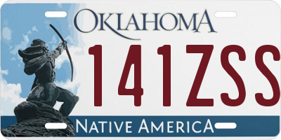 OK license plate 141ZSS