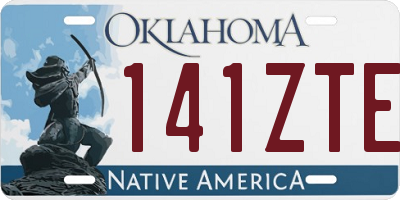 OK license plate 141ZTE