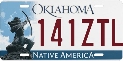 OK license plate 141ZTL