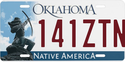 OK license plate 141ZTN