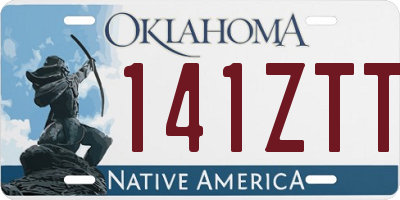 OK license plate 141ZTT