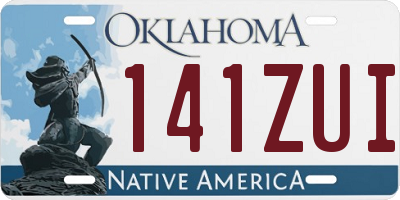 OK license plate 141ZUI