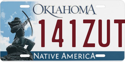 OK license plate 141ZUT