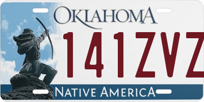 OK license plate 141ZVZ