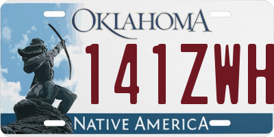 OK license plate 141ZWH