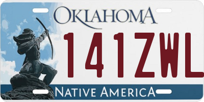 OK license plate 141ZWL