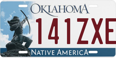 OK license plate 141ZXE