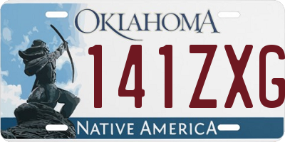 OK license plate 141ZXG