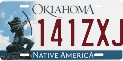 OK license plate 141ZXJ