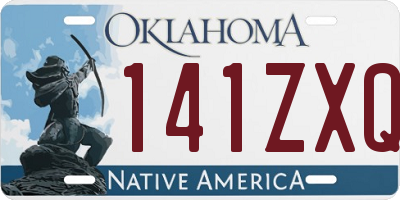 OK license plate 141ZXQ