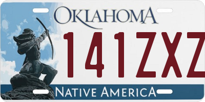 OK license plate 141ZXZ