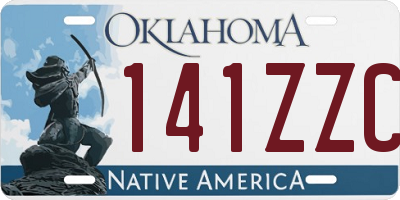 OK license plate 141ZZC