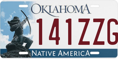 OK license plate 141ZZG