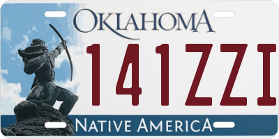 OK license plate 141ZZI