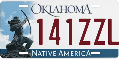 OK license plate 141ZZL