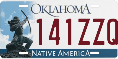 OK license plate 141ZZQ