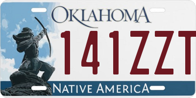 OK license plate 141ZZT