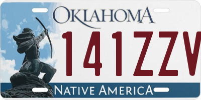 OK license plate 141ZZV