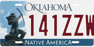 OK license plate 141ZZW