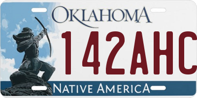OK license plate 142AHC