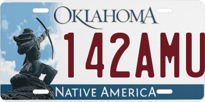 OK license plate 142AMU