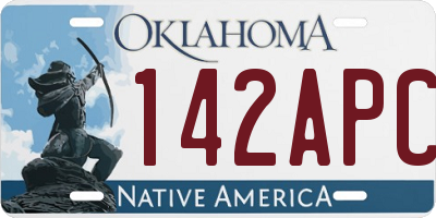 OK license plate 142APC