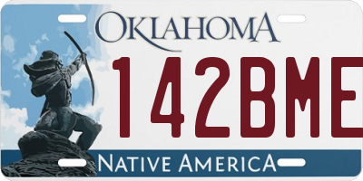 OK license plate 142BME