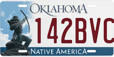 OK license plate 142BVC