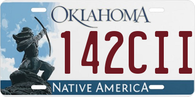 OK license plate 142CII