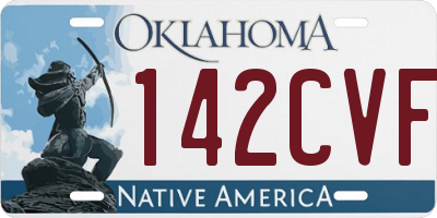 OK license plate 142CVF