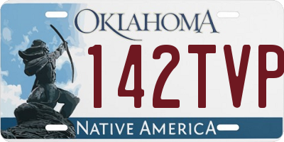OK license plate 142TVP