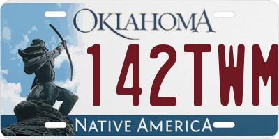 OK license plate 142TWM