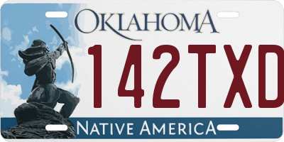 OK license plate 142TXD