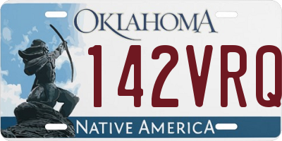 OK license plate 142VRQ