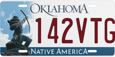 OK license plate 142VTG