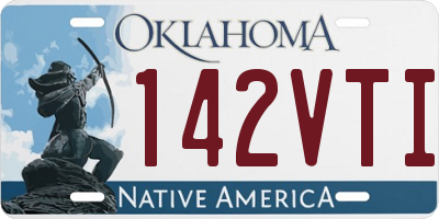OK license plate 142VTI