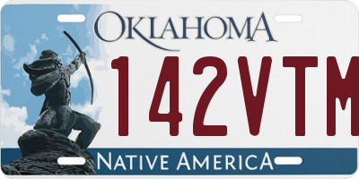 OK license plate 142VTM