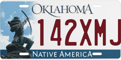 OK license plate 142XMJ