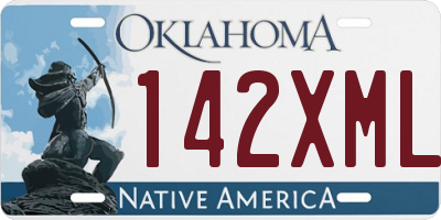 OK license plate 142XML