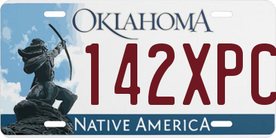 OK license plate 142XPC