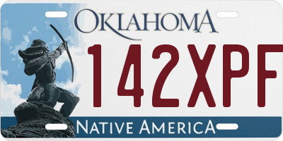 OK license plate 142XPF