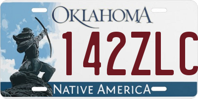 OK license plate 142ZLC