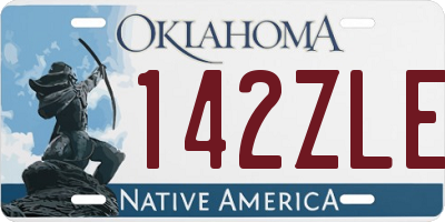 OK license plate 142ZLE